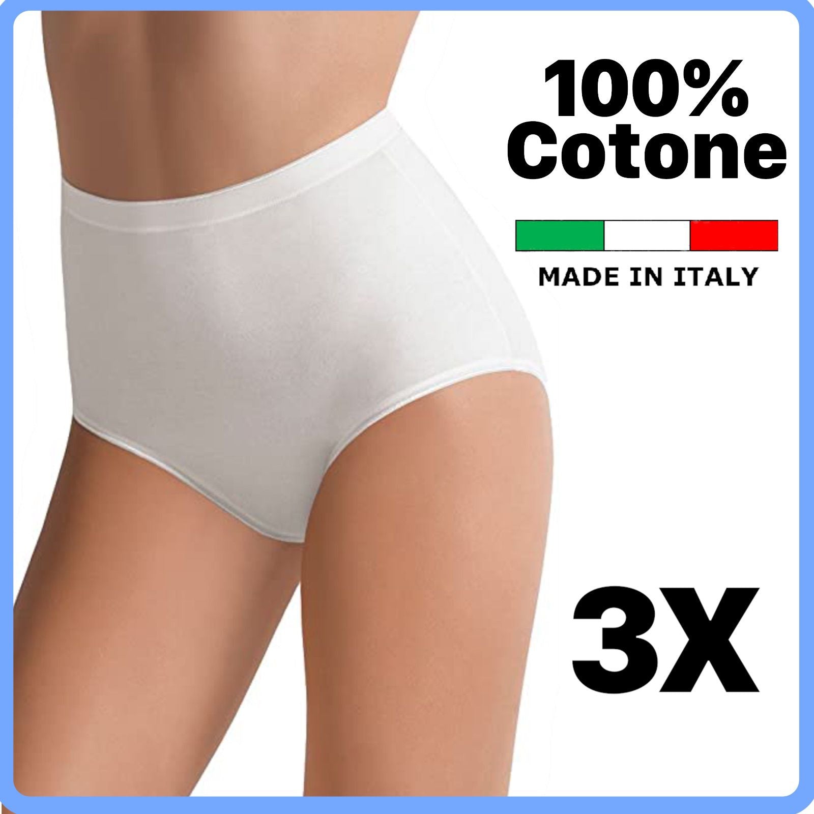 Slip vita alta Ilary donna assortito 3 pezzi